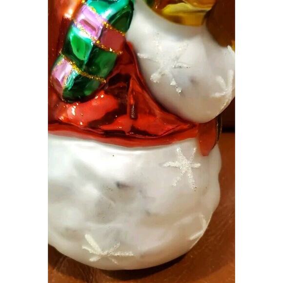 2003 Thomas Pacconi Classics Ornaments 5.5 Inch Sleigh Santa Snowman Wooden Box - Picture 9 of 16